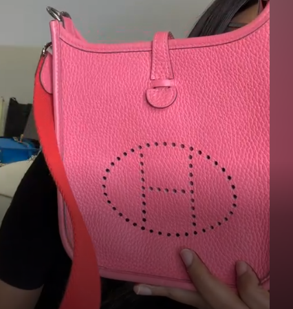 Hermes Mini evelyn pink ALC3848