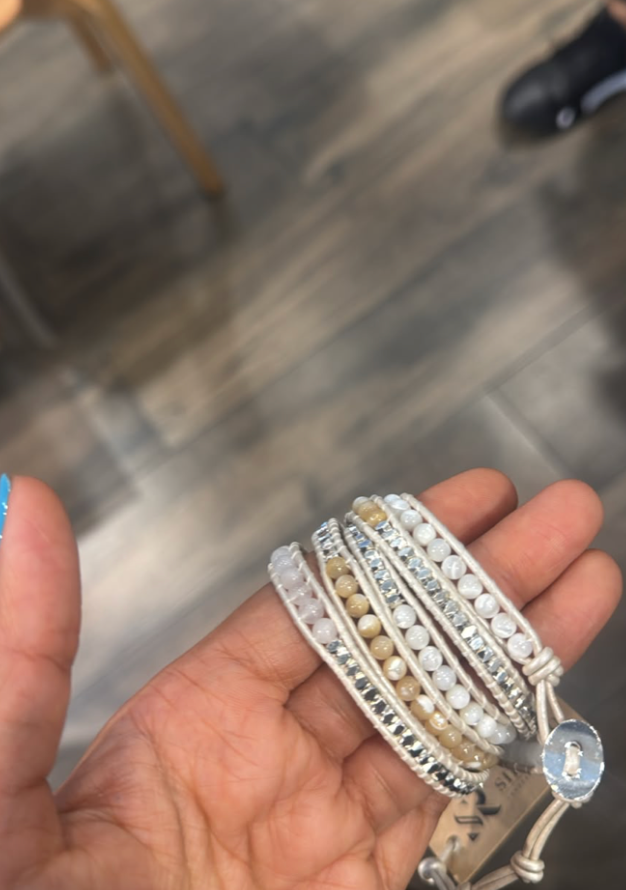 Moonstone opal wrap around bracelet DXBS6635