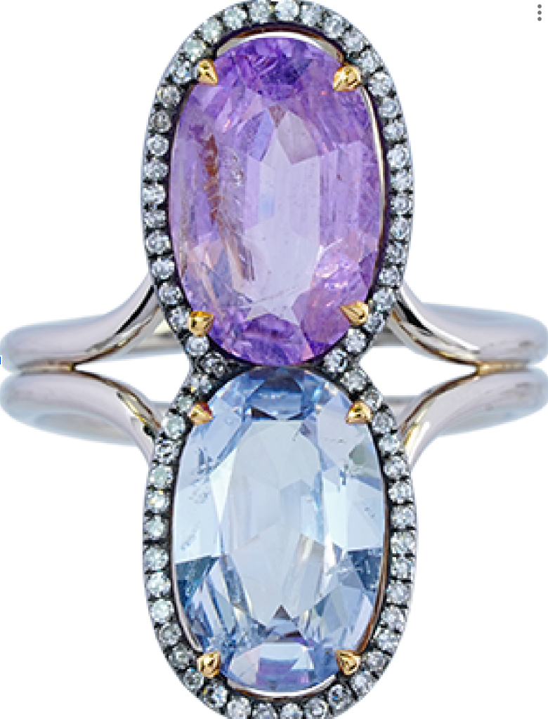 Spinel Diamonds Ring R15205