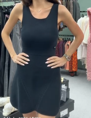 CHanel Black Knit Dress 101319