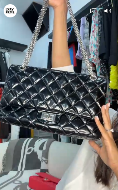 Chanel Patent Re Issue Jumbo with Silver Hardware DBXL0158
