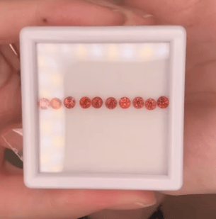 1.50ct Tangerine Spinel Melee Set DXBCS6319