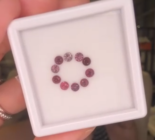 1.50ct Purple Spinel Melee Set DXBCS6331