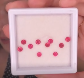 1.30ct Jedi Spinel Melee Set 3mm DXBCS4776