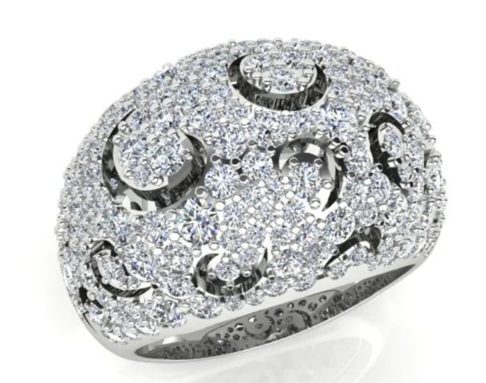 Celestia 2.80ct Diamond Ring in 18K White Gold