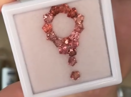 4.99ct peach spinel set for Sarah DXBCS6490