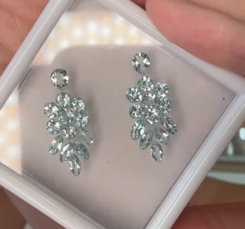 4.10ct aquamarine set for Janice DXBCS6473
