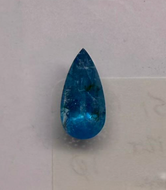 4.12ct, 15.73x7.88ct BRAZIL PARAIBA PEAR DXBCS6922