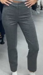 Chanel Grey Tweed Trouser 38 100436