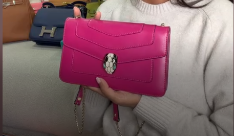 Bvlgari hot pink serpenti bag ALC4452