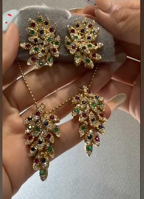 14K/K18 Multi Necklace/Earrings J0915JDP3N