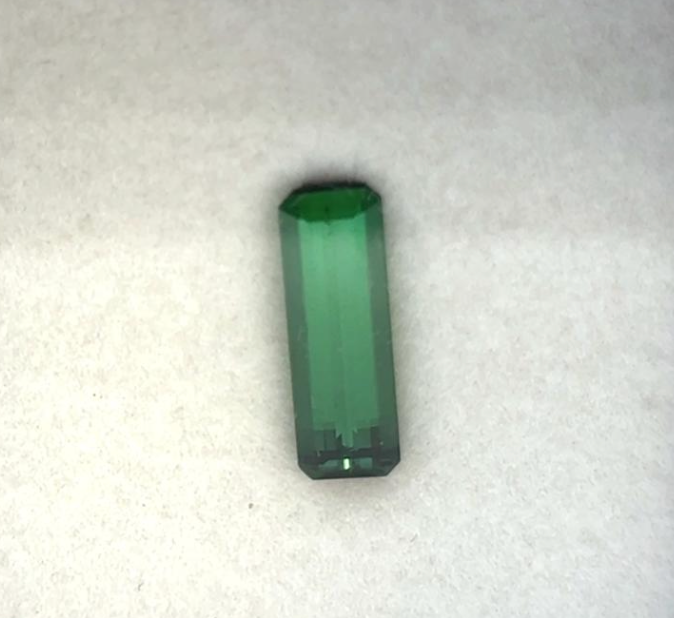 1.55ct GREEN Emerald BRAZIL INDICOLITE TOURMALINE SINGLE DXBCS7182