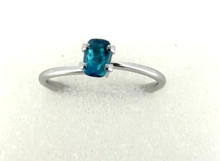 0.56ct BLUE CUSHION BRAZIL INDICOLITE TOURMALINE SINGLE DXBCS7160