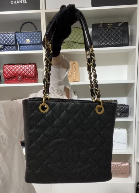 Chanel Black Caviar PST GHW SYC2271