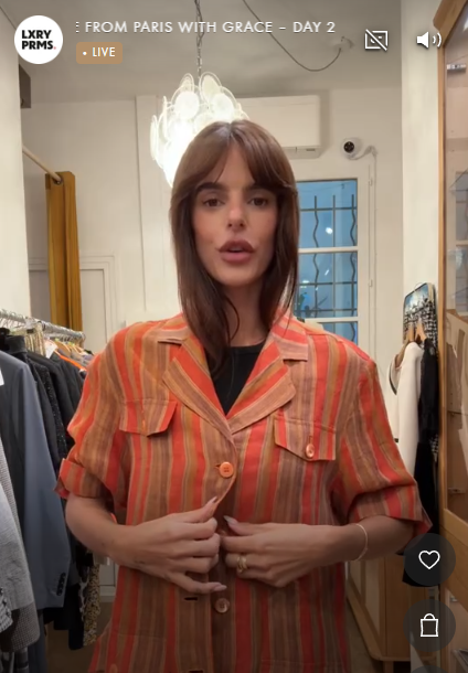 YVES SAINT LAURENT Stripe safari style shirt AGC3932
