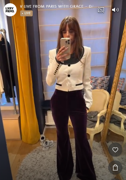 NINA purple velvet pants AGC3983