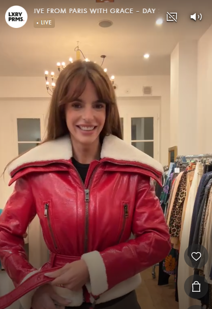 GALLIANO red vynil jacket AGC3986