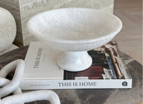 Lee Angelica Marble Fruit Bowl