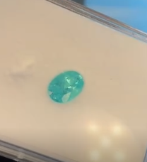 1.3ct Oval Brazilian Paraiba HKDXB0964