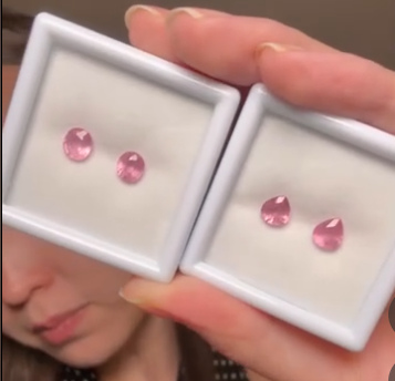 Mahenge Pink Spinel Pair THAIC1496