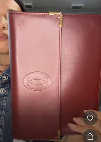 CARTIER Must Clutch Leather Red B0518C672E