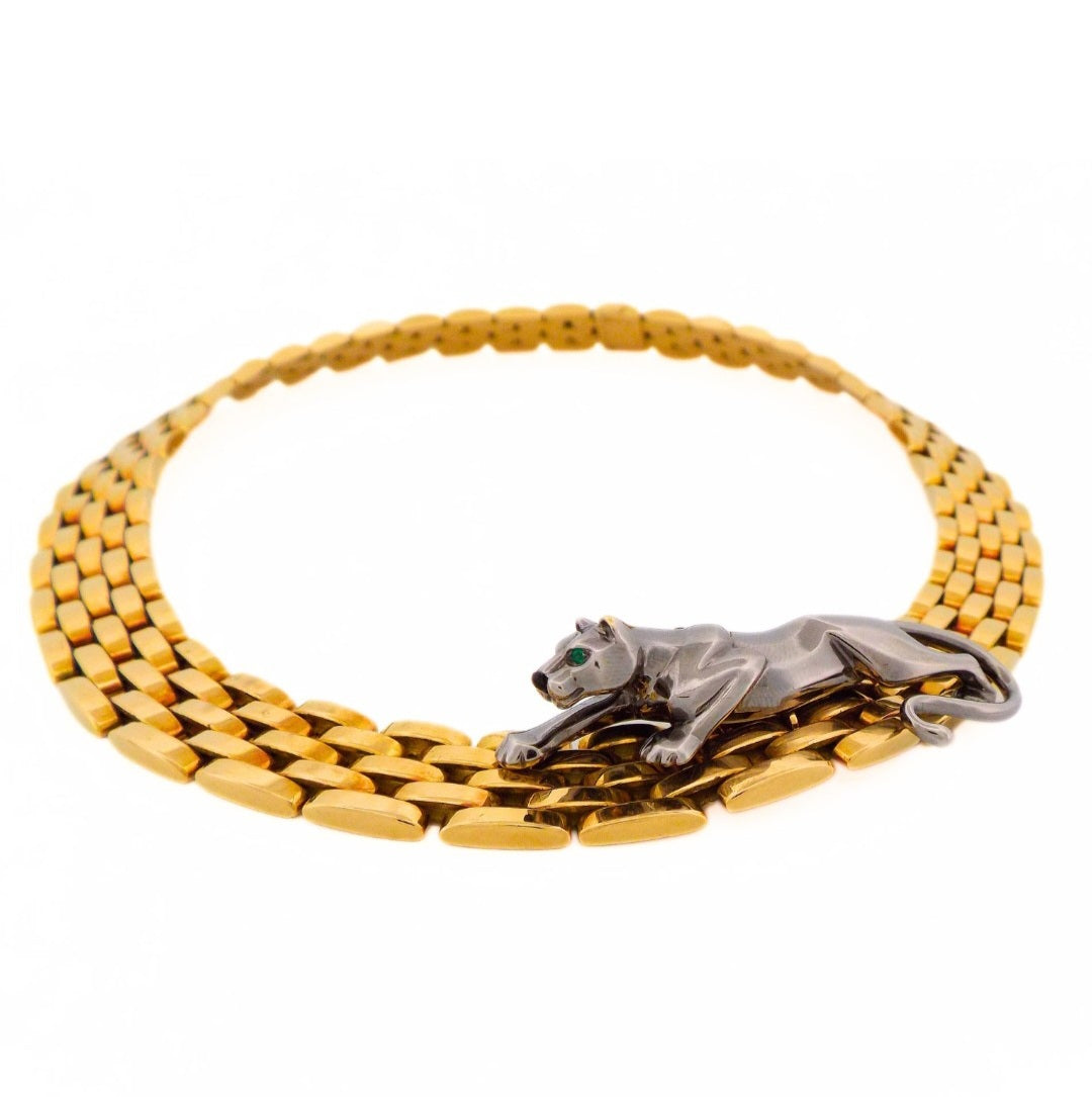 Cartier 18K Panthere Necklace with Detachable Panthere ASC7026
