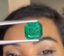 3.23ct Square Cut Emerald DXBCD2238