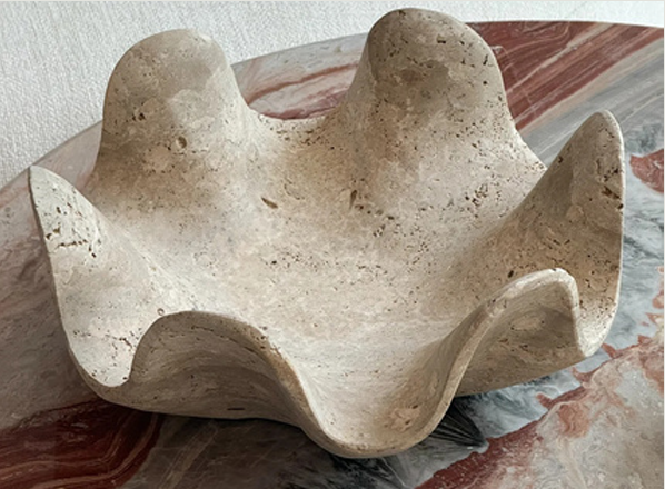 Lucinda Travertine Fruit Bowl