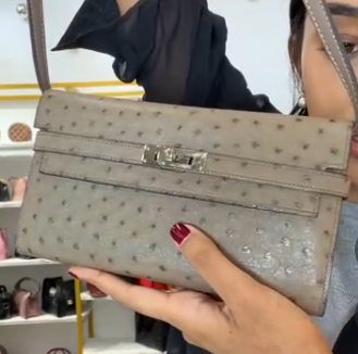 Gris Tourterelle Kelly Wallet PHW SYC2233