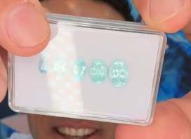 MIXct MOZAMBIQUE PARAIBA OVAL SET DXBCS6903