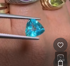 1.60ct Neon Apatite Trillion THAIC1258