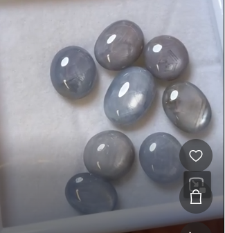 60.00ct Burma Blue Star Sapphire (8pcs) THAIC1288