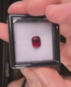 Red spinel single for Alaa and Allison MA DXBCS6712