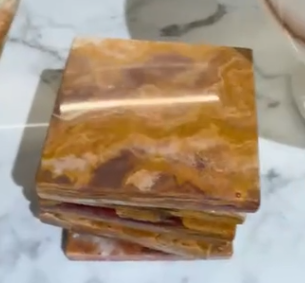 Red Onyx Coasters