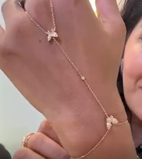 Butterfly Diamonds Hand Chain HKDXB0962