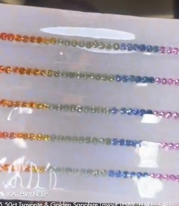 27.45crt Multi Sapphire 2.50 Round (5 Pcs Box) MSP2.50RDL