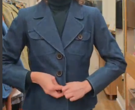 YVES SAINT LAURENT tailored denim jacket AGC3824