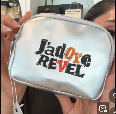 J'adore Revel argent pouch TP0946