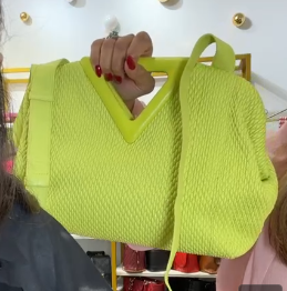 Lime Green Clutch SYC2258