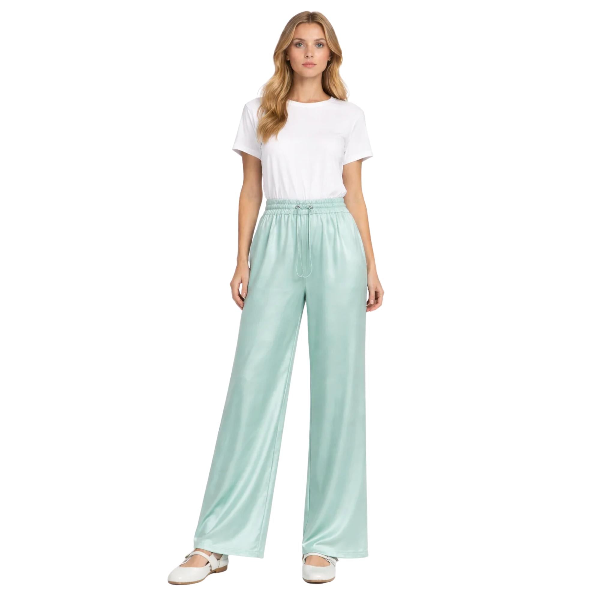 TAPERED GATHERED-WAIST TROUSERS "DAHLIA"