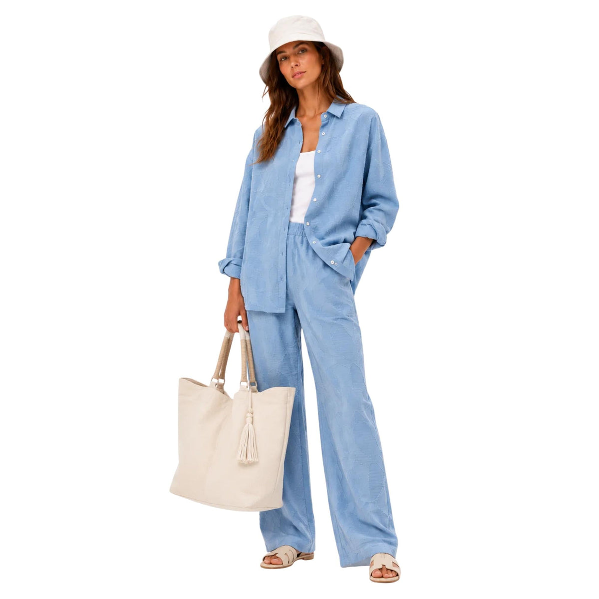 TEXTURED FLOW TWO-PIECE SET زوج “CLOUD”