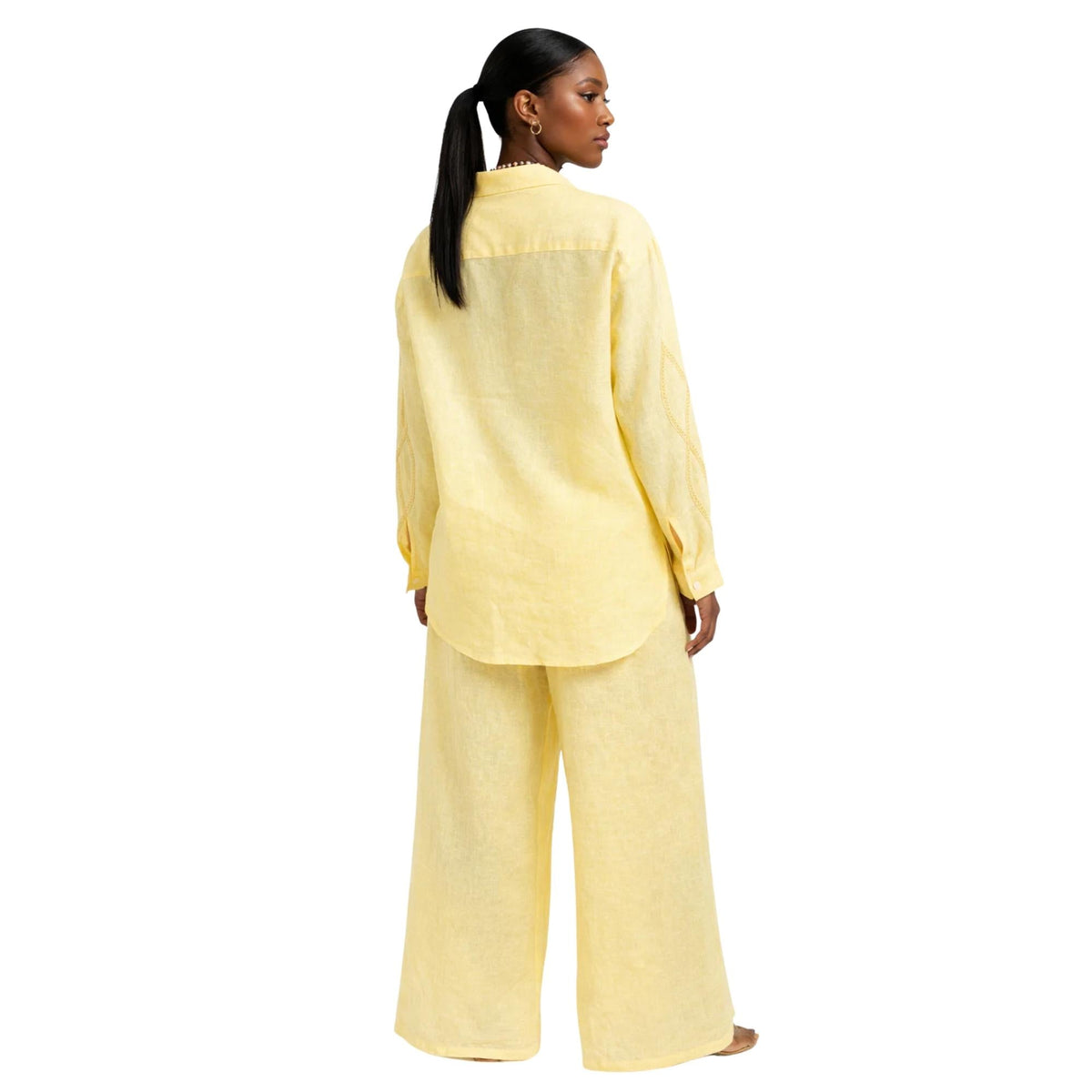 THREAD FLOW LINEN CO-ORD SET زوج (SHIRT & PANTS قميص وبنطلون) “THEA"