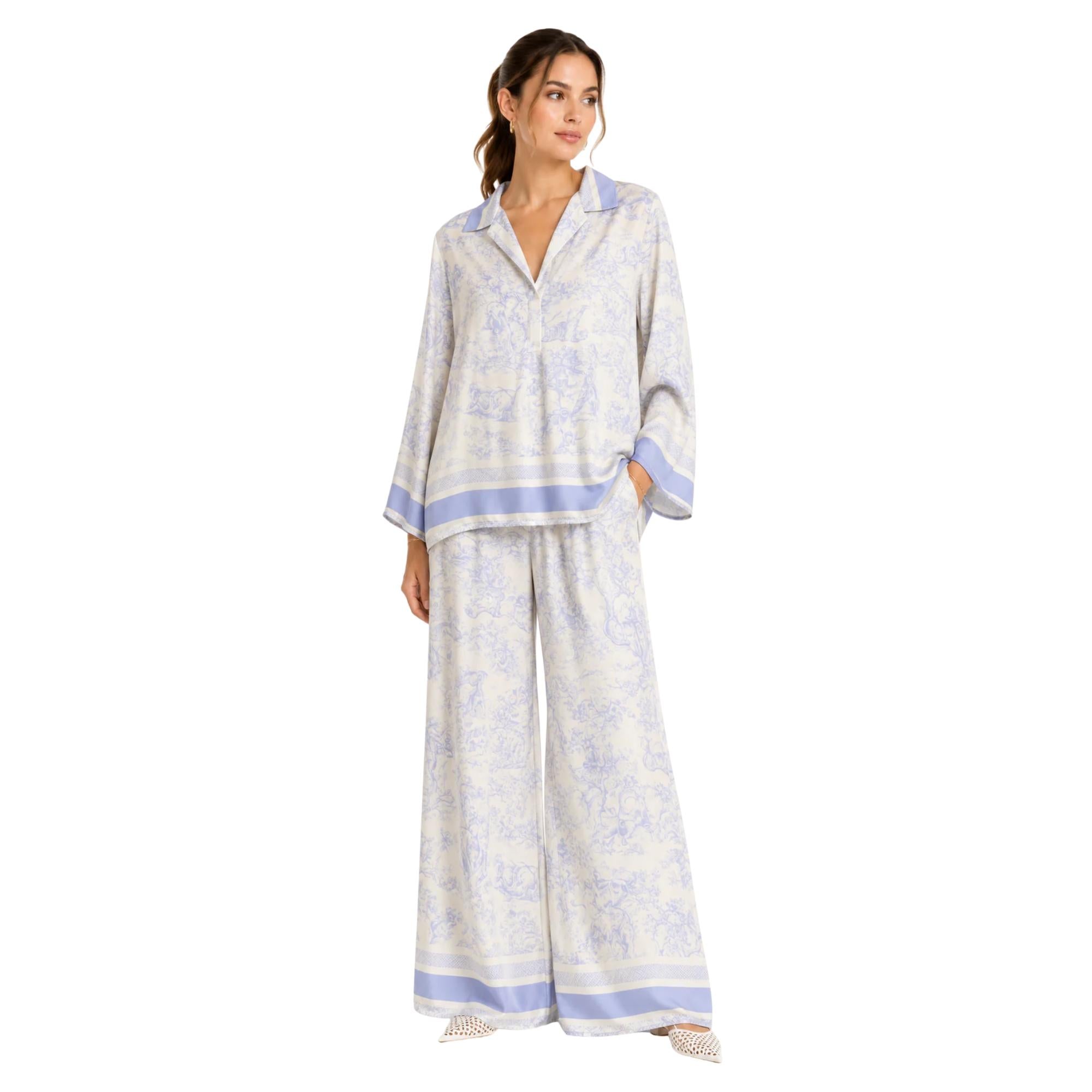 TWO-PIECE CO-ORD LOUNGE SET زوج “TOILE DE JOUY”
