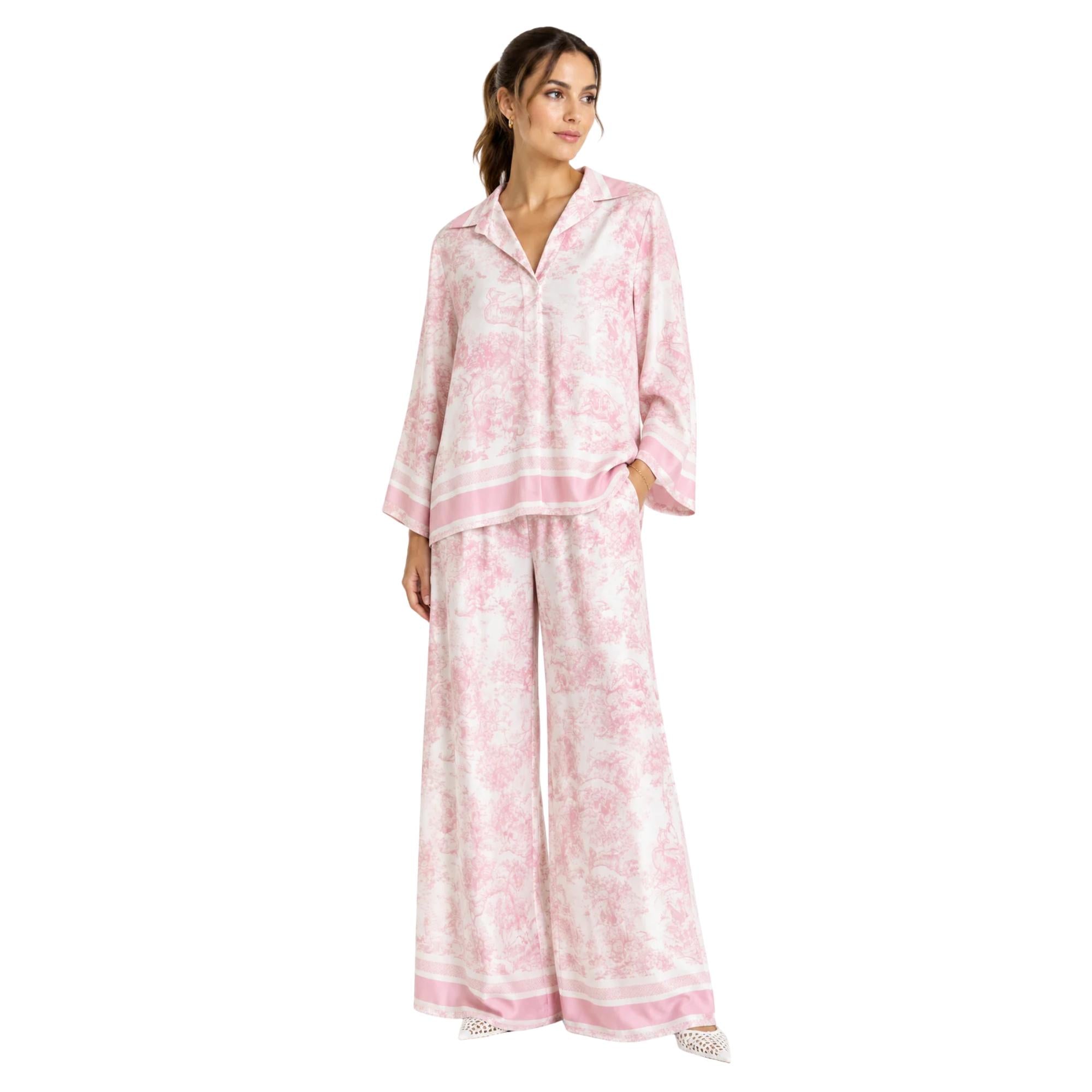 TWO-PIECE CO-ORD LOUNGE SET زوج “TOILE DE JOUY”