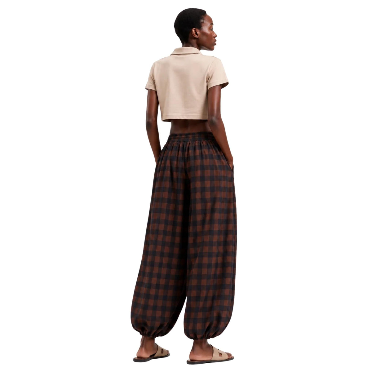 TWO TONE CHECKED CARGO TROUSERS بنطلون“TORINO”
