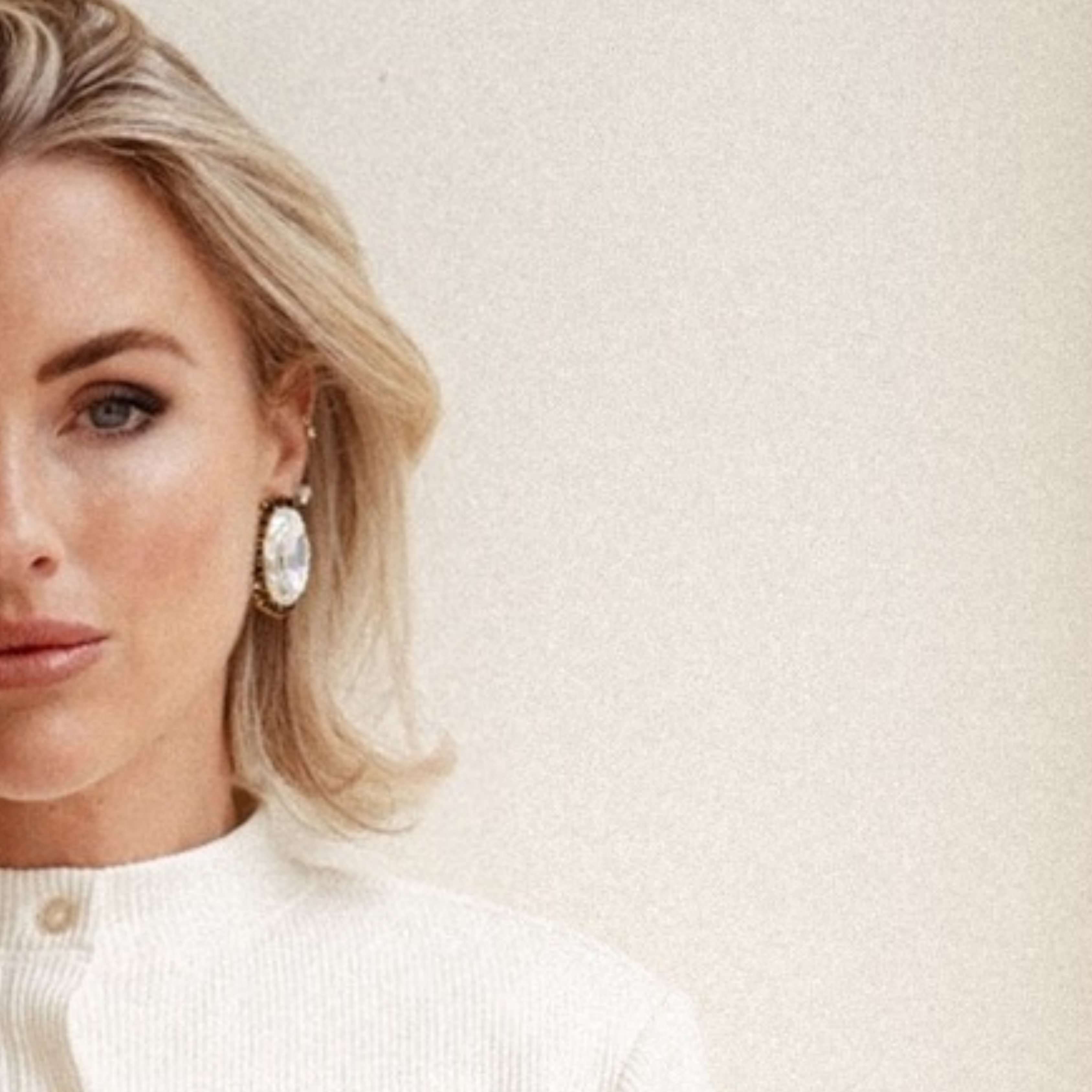 Vintage Oval Halo Earrings