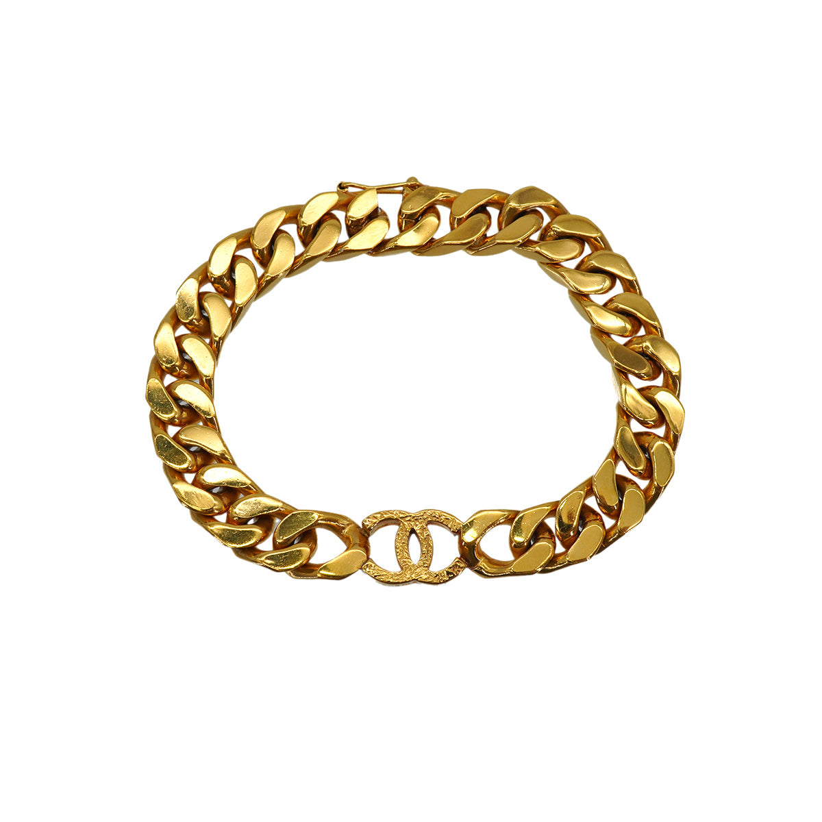 VINTAGE CHANEL BRACELET COCOMARK GOLD ACCESSORY 90331679