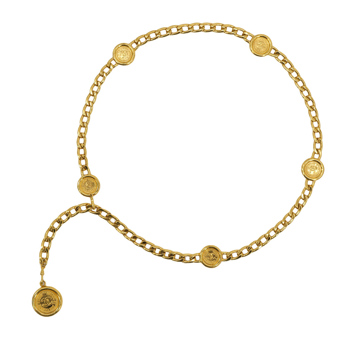 VINTAGE CHANEL CHAIN BELT COCOMARK ACCESSORY 90324791