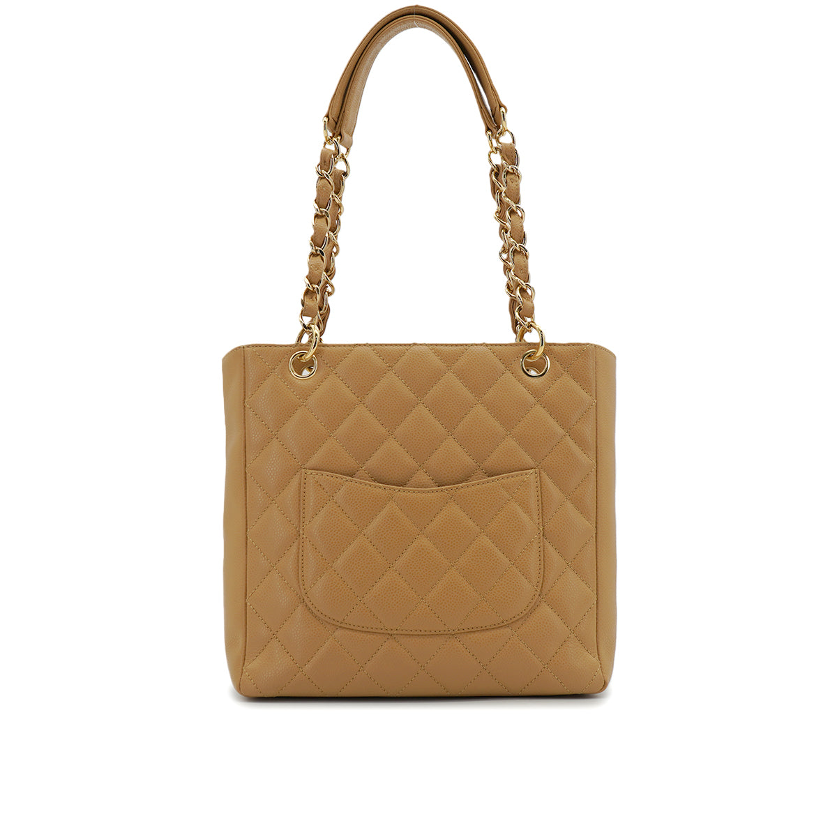 VINTAGE CHANEL COCOMARK CHAIN TOTE BAG BEIGE CAVIAR SKIN GOLD HARDWARE 90327863