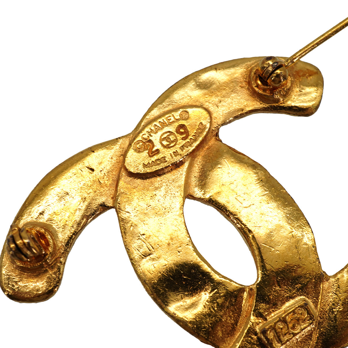 VINTAGE CHANEL COCOMARK BROOCH GOLD ACCESSORY 29 90337715